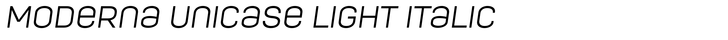 Moderna Unicase Light Italic